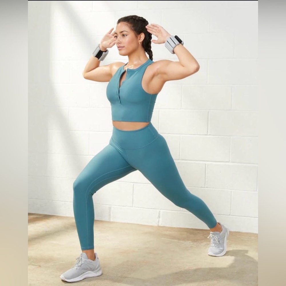 Abercrombie & Fitch YPB Teal High-Waist Leggings